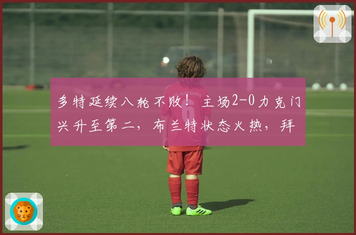 多特延续八轮不败！主场2-0力克门兴升至第二，布兰特状态火热，拜尔破门但遗憾失单刀